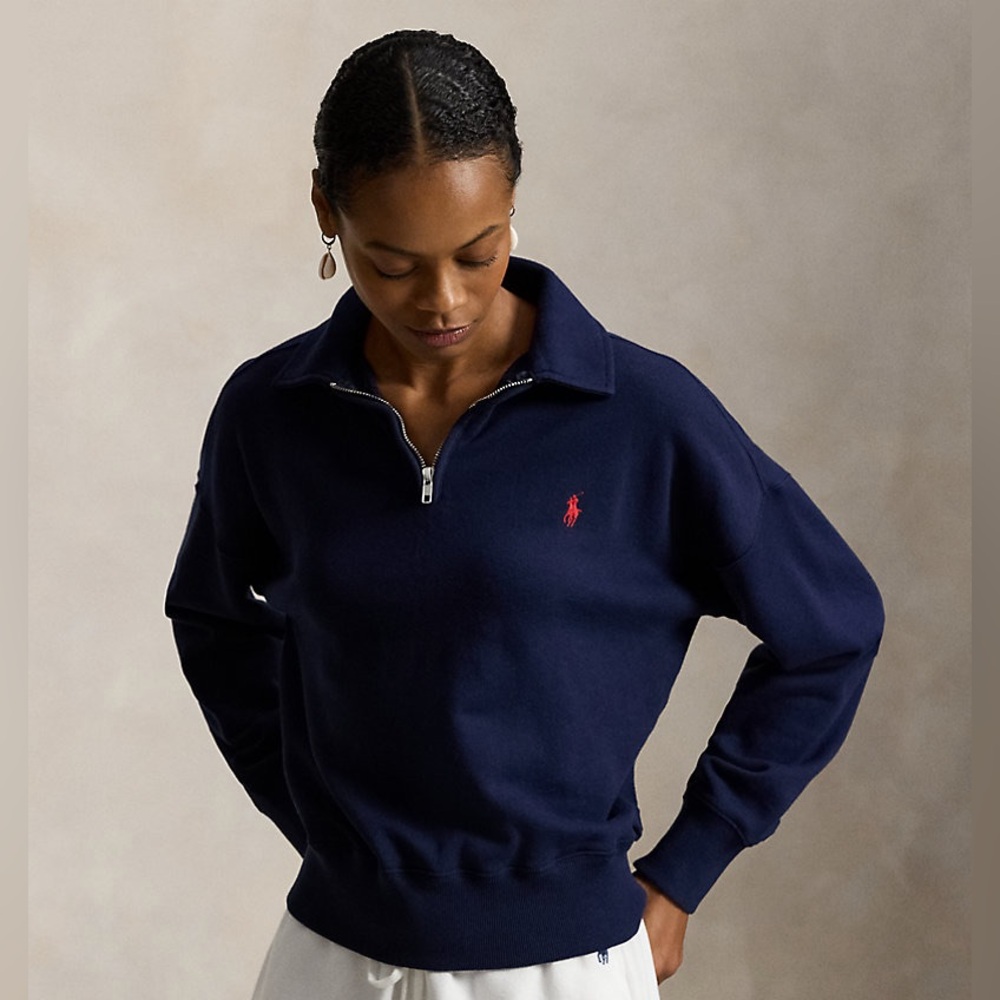 Polo Ralph Lauren Quarter Zip Fleece in Navy